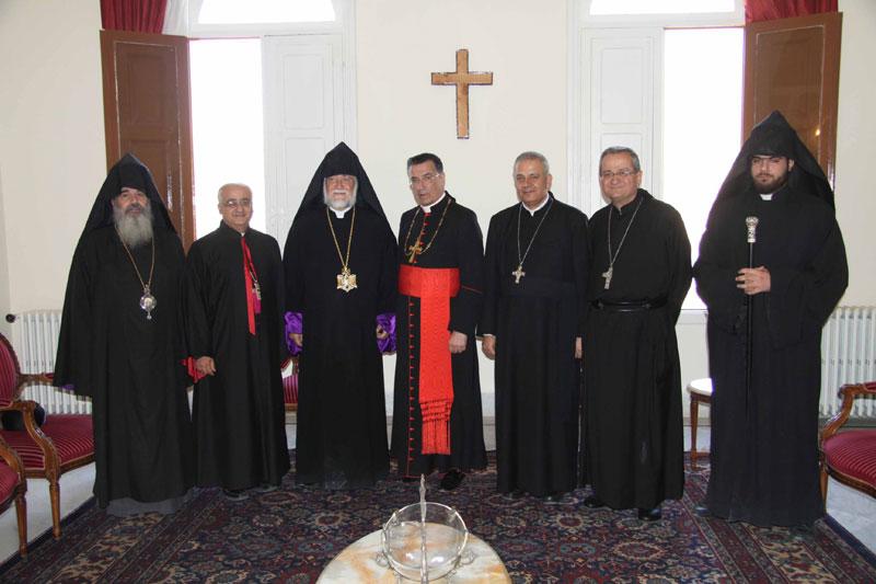His Holiness Aram I meets with Maronite Cardinal Patriarch Bechara al-Rai