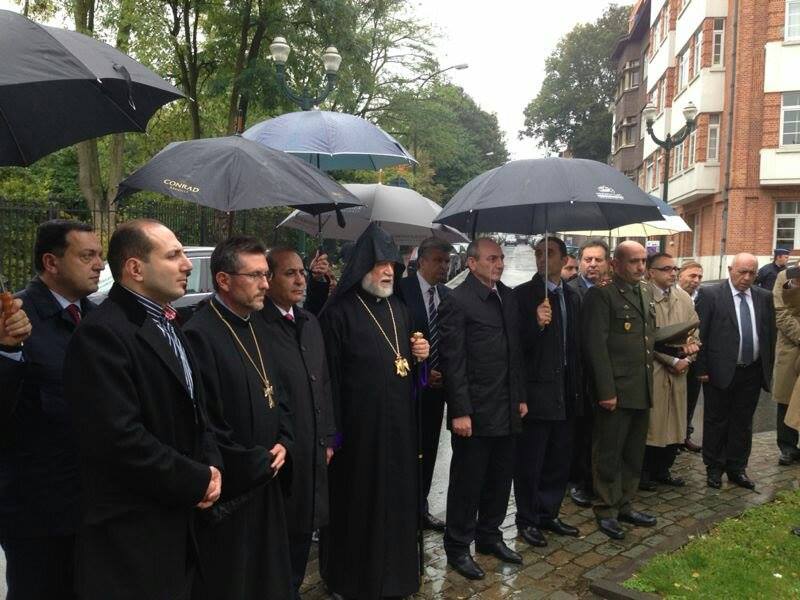 His Holiness Aram I meets representatives of countries and institutions at the European Union (EU) in Brussels