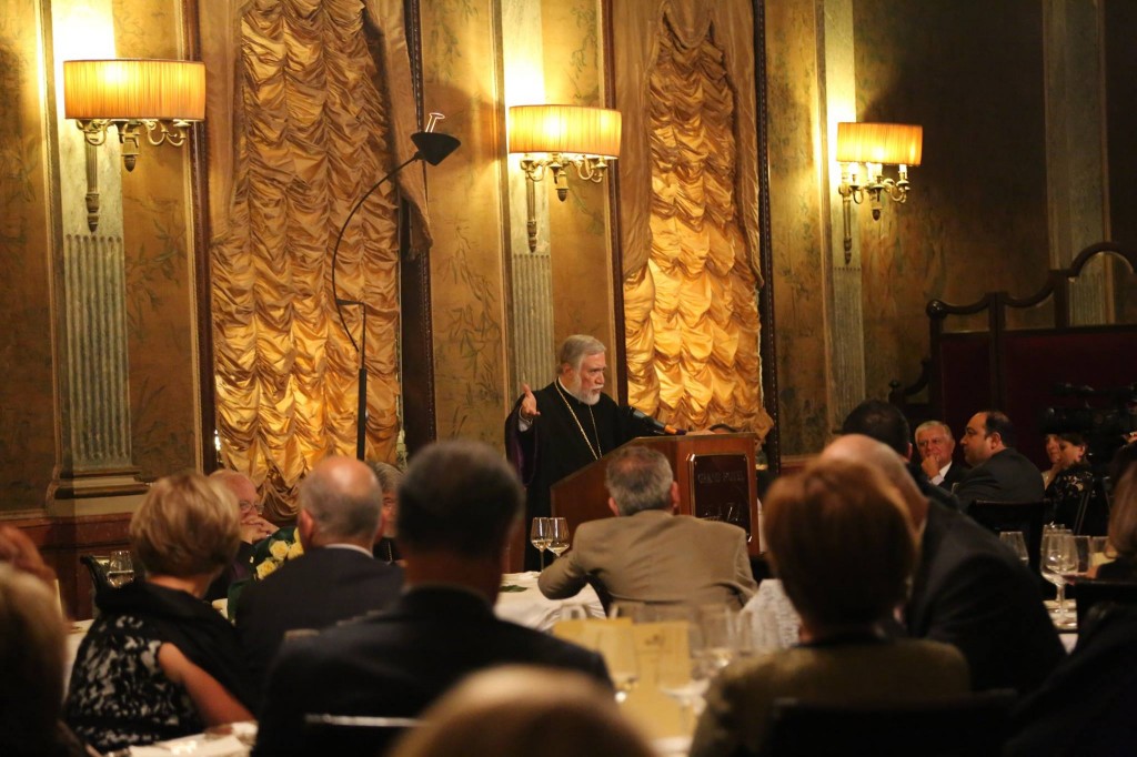 “The Catholicosate of Cilicia is a Vocation and a Mission,” declares His Holiness Aram I during the concluding dinner with the Armenian Delegation