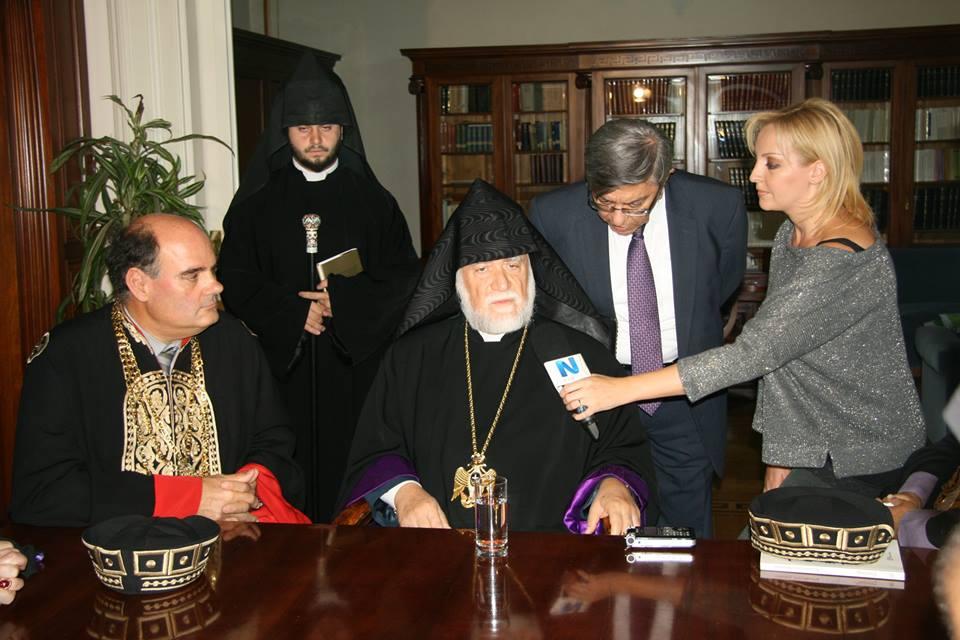 His Holiness Aram I Is Awarded an Honorary Doctorate by The University of Athens