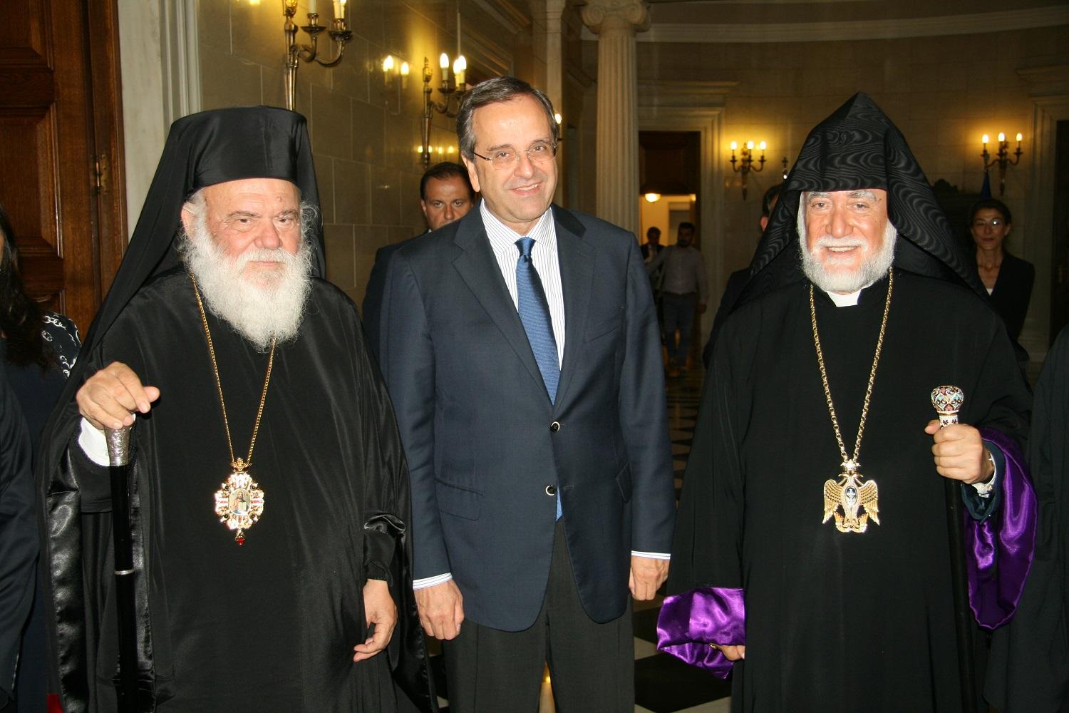 Catholicos Aram I Meets with Archbishop & Prime Minister of Greece