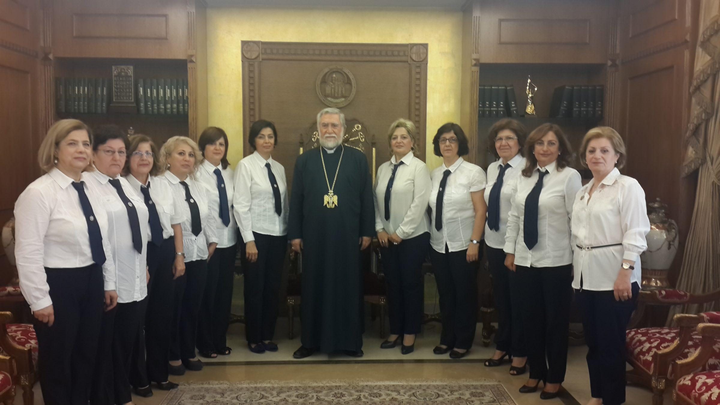 His Holiness Aram I Receives the Regional Committee of the Armenian Relief Cross