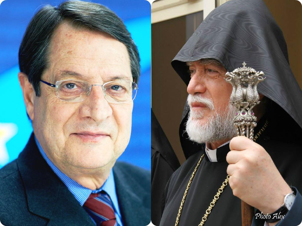 His Holiness Aram I thanks the President of Cyprus for the new law Criminalizing the negation of the Armenian Genocide
