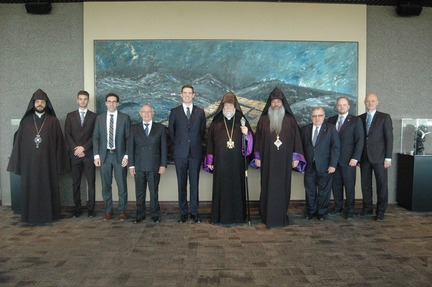 His Holiness Aram I Met with the Minister of Religious Freedom in Canada