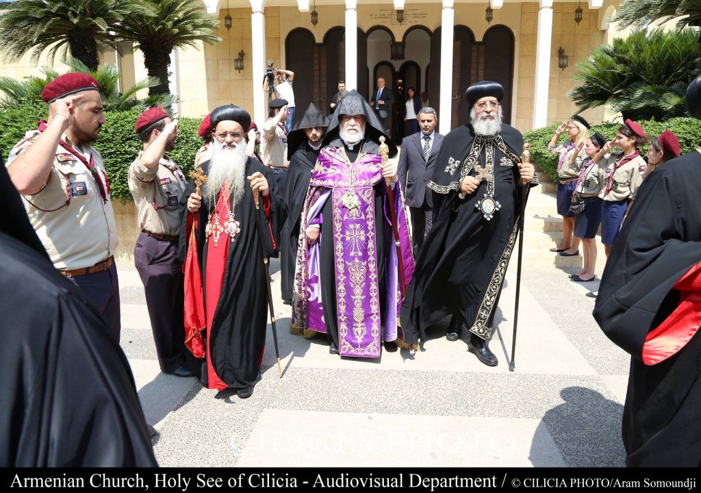 Holy Liturgy and Ecumenical Prayers in Memory of the Martyrs of the Armenian Genocide are held at St. Gregory the Illuminator Cathedral in Antelias