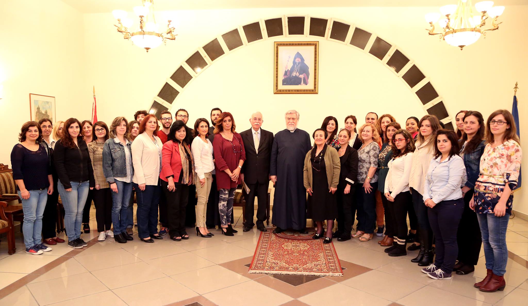His Holiness Aram I inaugurates the 2015-2016 term of Armenian Studies Course
